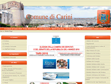 Tablet Screenshot of comune.carini.pa.it